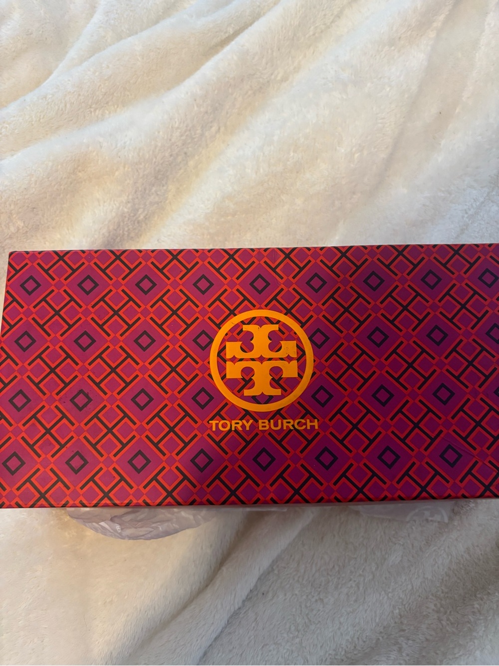 Tory Burch Gray Tweed Ballet Flats with Gold Logo Buckles - Picture 4 of 4